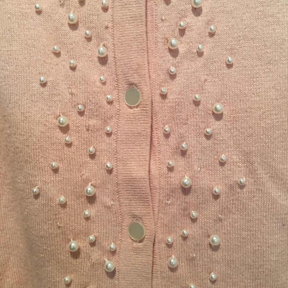 Pink beaded sweater